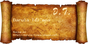 Darula Tímea névjegykártya